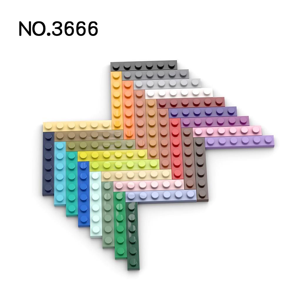 20Pcs MOC Parts 3666 Plate 1 X 6 Compatible Bricks DIY Assmble Building Blocks Particle Kid Puzzle Assmble Toy Gift