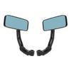 Motorcycle Mirrors 4.9x11.9cm Square Anti Glare Rearview Side Wing Mirror Universal Fit for Motorbikes