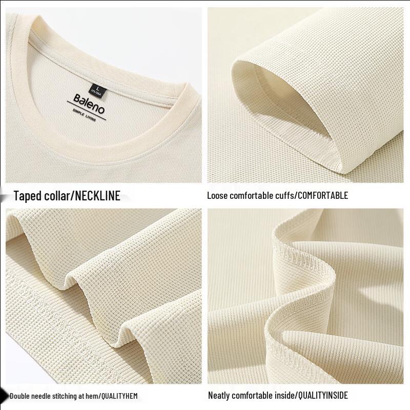 Baleno Men's Waffle Knit Long Sleeve Tee