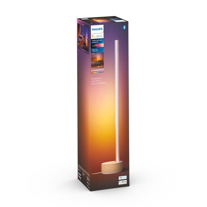 Lampe de table intelligente - Philips Hue - Gradient Signe - Blanc - LED - Design contemporain
