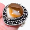 Botswana Agate Gemstone 925 Silver Jewelry Ring Size 8