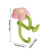 Cute Flower-Shaped Bag Hook Removable Adjustable Desk-Edge Hook Punch-free Desktop Storage Hook for Office Headphones Backpacks