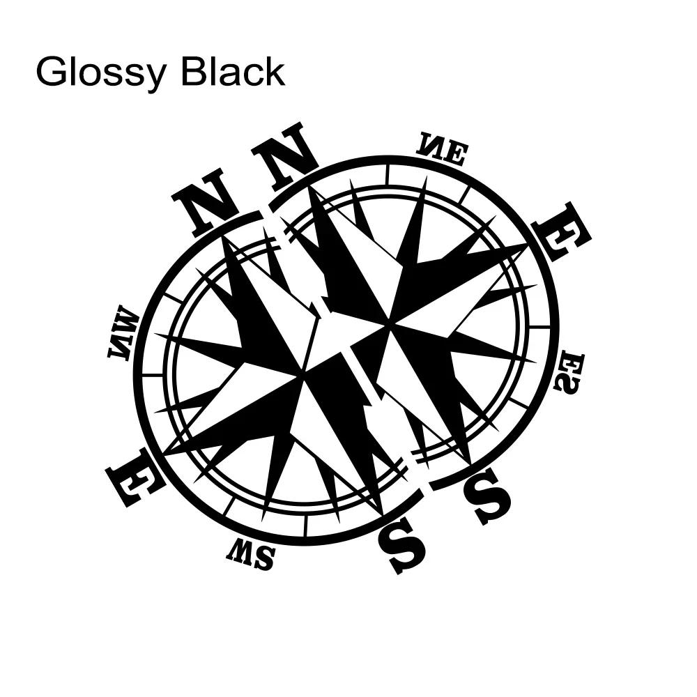 

Car Sticker Trunk Sticker PVC Waterproof And Sunscreen Pair Auto Accessories Self-adhesive Removable Giant Compass Cover 20cm X 33.5cm