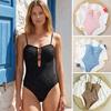 Dámský Monokini Sexy těsný střih s ramínkem za zády Bez zadní části Letní Bohémské plážové oblečení Krajkový design Jednodílné plavky