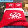 3PCS F1 Team Bedding Set,Including 1pc Duvet Cover And 2pcs Pillowcases Perfect for Bedroom, Dormitory, Large Size Fan Christmas Gift