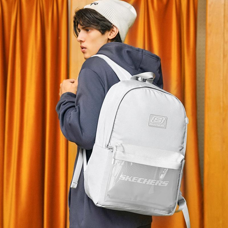 Skechers Transparent Anime Polyester Pain Bag Regular Couple Unisex Bags Blue Gray Red L325K087-03GB