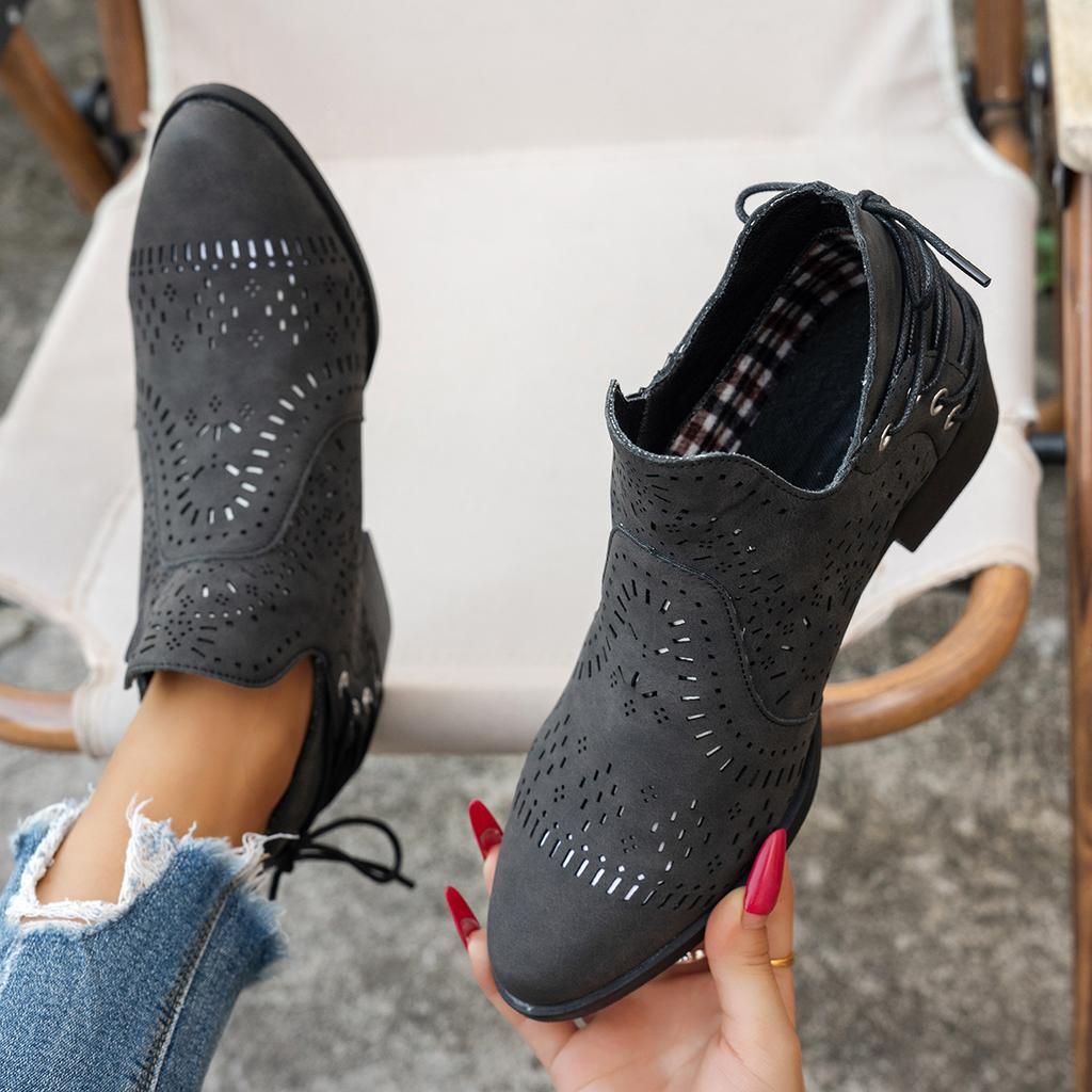 Fashion Women Wedges Ankle Boots New Summer Luxury Open Toe High Heels Shoes for Women Platform Hollow Out Casual Boots Zapatos De Mujer