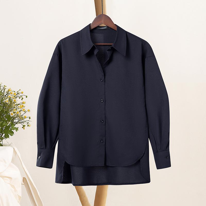 ZANZEA Lässige Bluse mit Umlegekragen und einfarbigen Langarmshirts für Damen