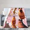 New Arrival Marcus the Worm Robert Help Blankets Soft Fleece Cozy Throw Blankets Machine Washable