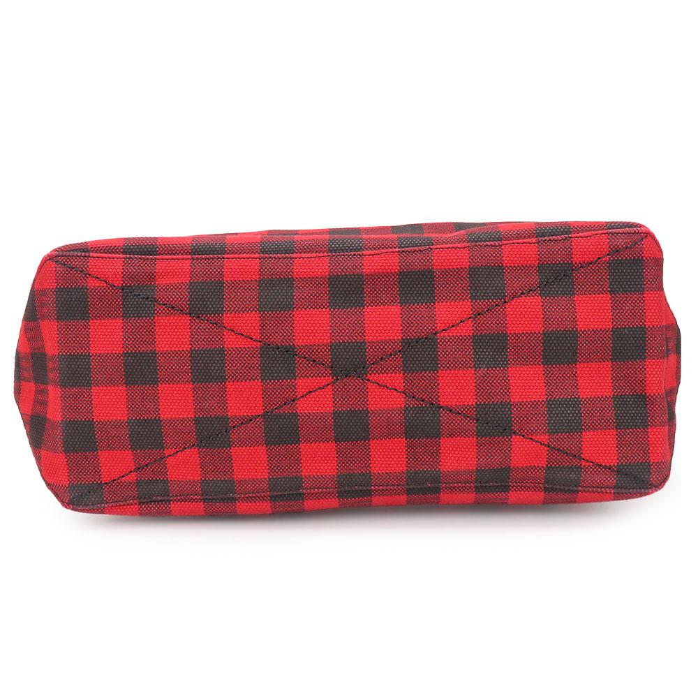 Used COACH Tote Bag F39848 canvas/leather Red black Shoulder