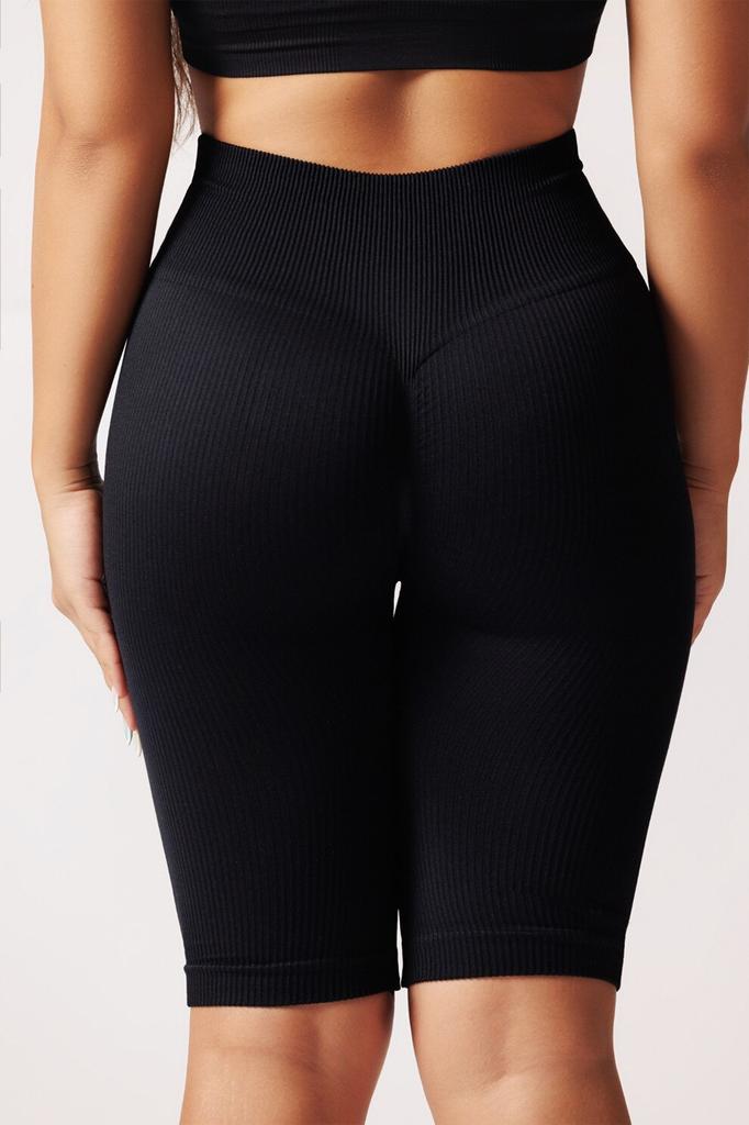 Laura Baldini High Waist Shorts Women Fashion Athletic Casual Black