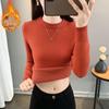 2025 Autumn/Winter Women's Plus Size Knit Fleece Sweater Dress: Slimming, Warm, Stylish Inner Layer