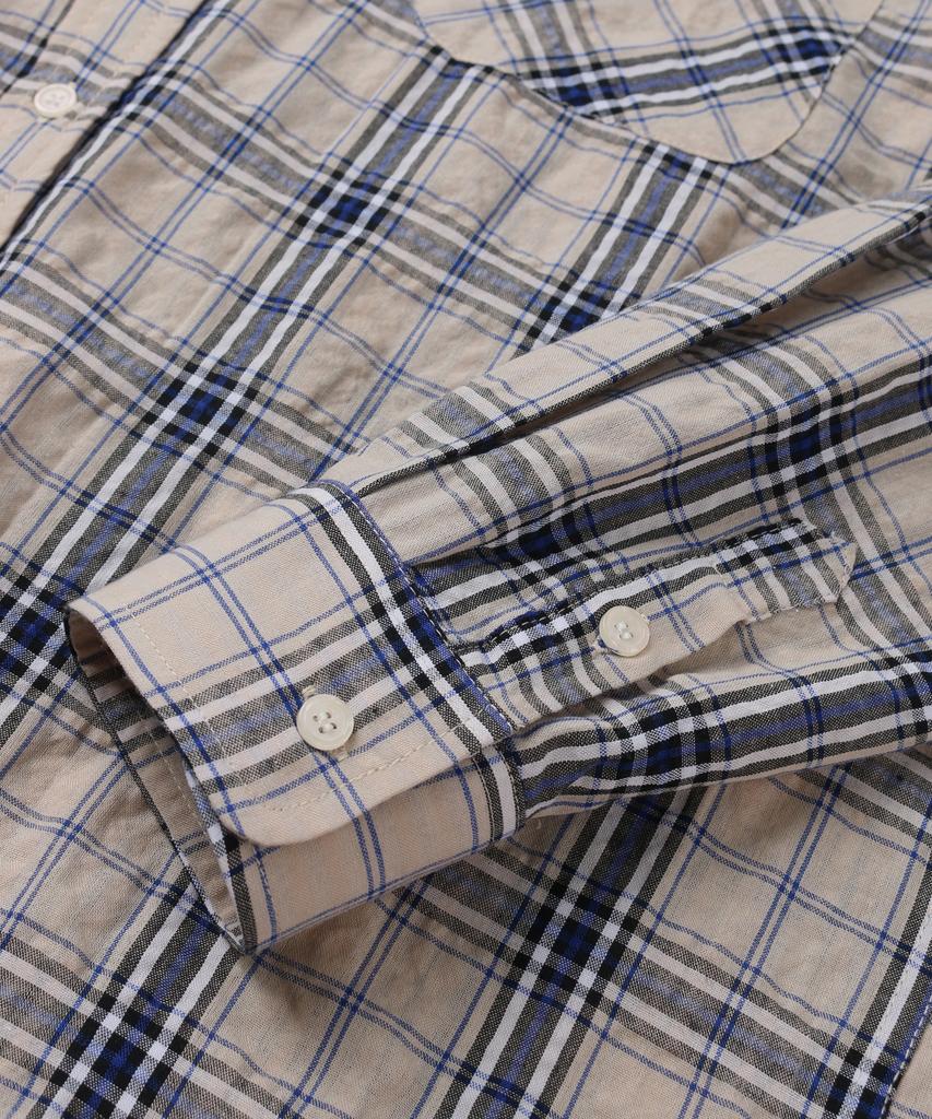 INDUST Timeless Plaid Check Shirt_Beige