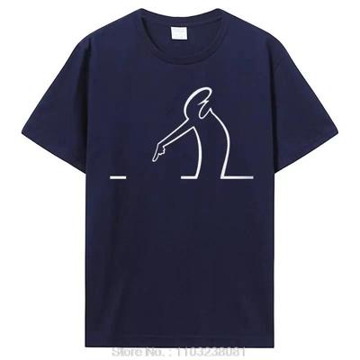 La Linea TV T-Shirt für Männer mit Zeigendem Humor, lässige Sweatshirts, T-Shirt, Neuheit, trendiges, lockeres, lustiges Baumwoll-T-Shirt mit Rundhalsausschnitt