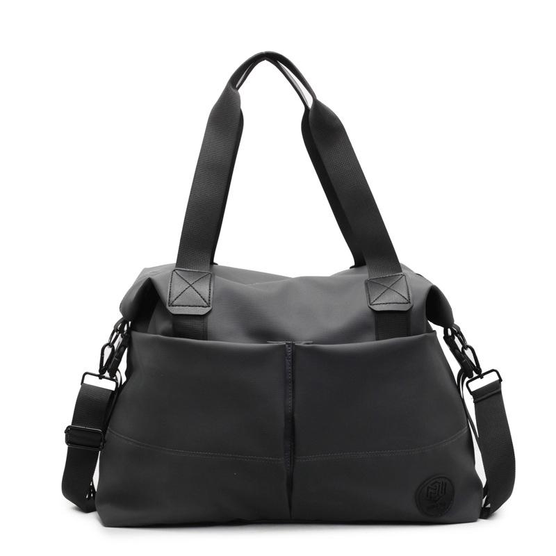 

Minimalist style fitness bag women s short-distance storage travel bag casual trendy with large capacity portable shoulder duffel bag серый