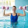 2Pcs Highly Density EVA Foam Dumbbell Aquatic Exercise Dumbells Fitness Barbells Water Fitness Exercises Equipment