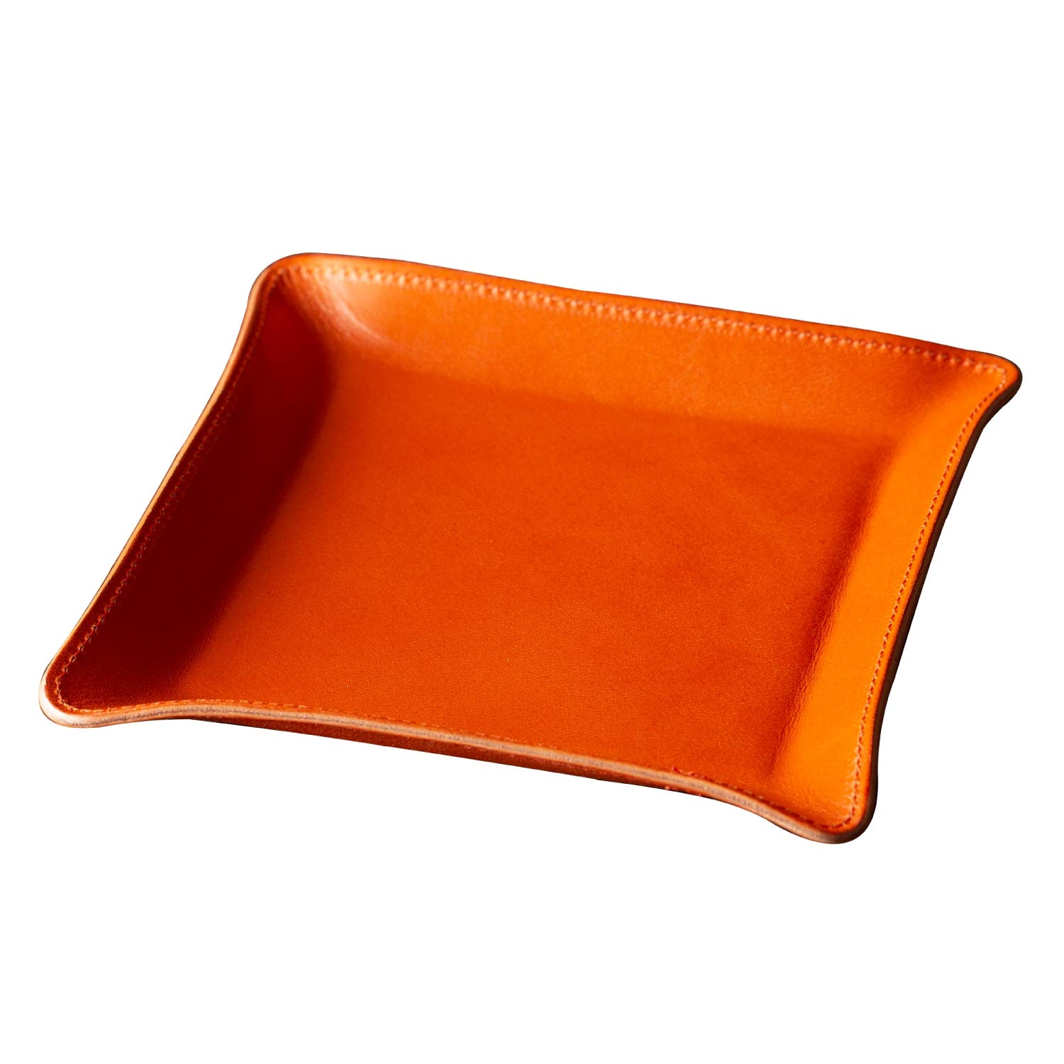 

Am de Mas Small Item Tray, Tochigi Leather, Genuine Leather, Made in Japan, Tabletop, Handmade, Simple, Lightweight, for Accessories, TY-006 (M
