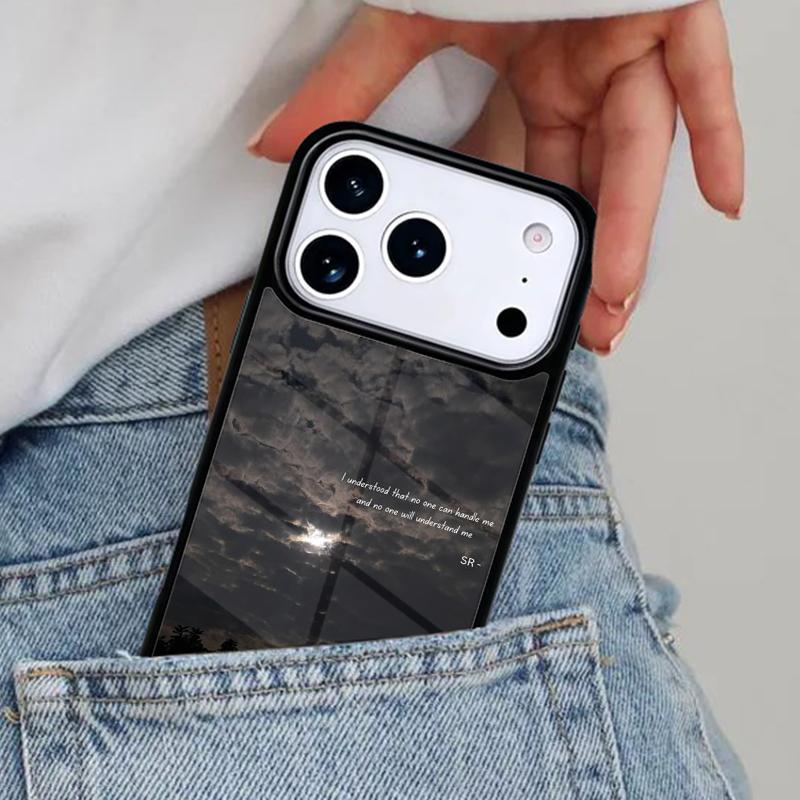 Sad Quote Phone Case for iPhone 17ProMax 12 13 14 15 16e 17 Pro Max Plus Air Cover