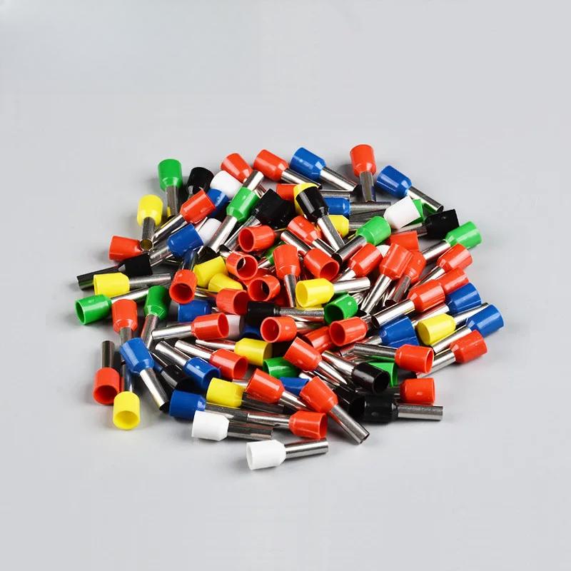 

1000PCS Клемний блок з ізольованими наконечниками E0508 ​​E7508 1008 1508 Роз’єм для кінця проводу Електричний обжимний термінатор холодного пресування E6012
