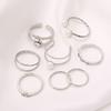 Anello aperto in perla alla moda, anello semplice regolabile con diamante, anello midi super fatato