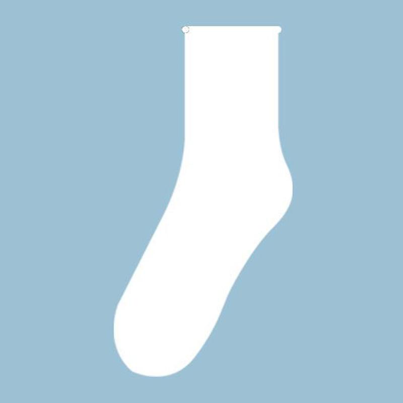 

Носки Smiley Curling, милые белые носки средней длины, весенние дышащие универсальные студенческие короткие носки, женские хлопковые носки One Size чистый белый