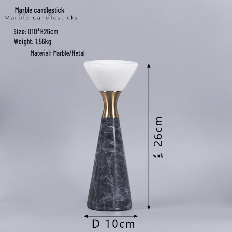 Minimalist Natural Marble Candlestick