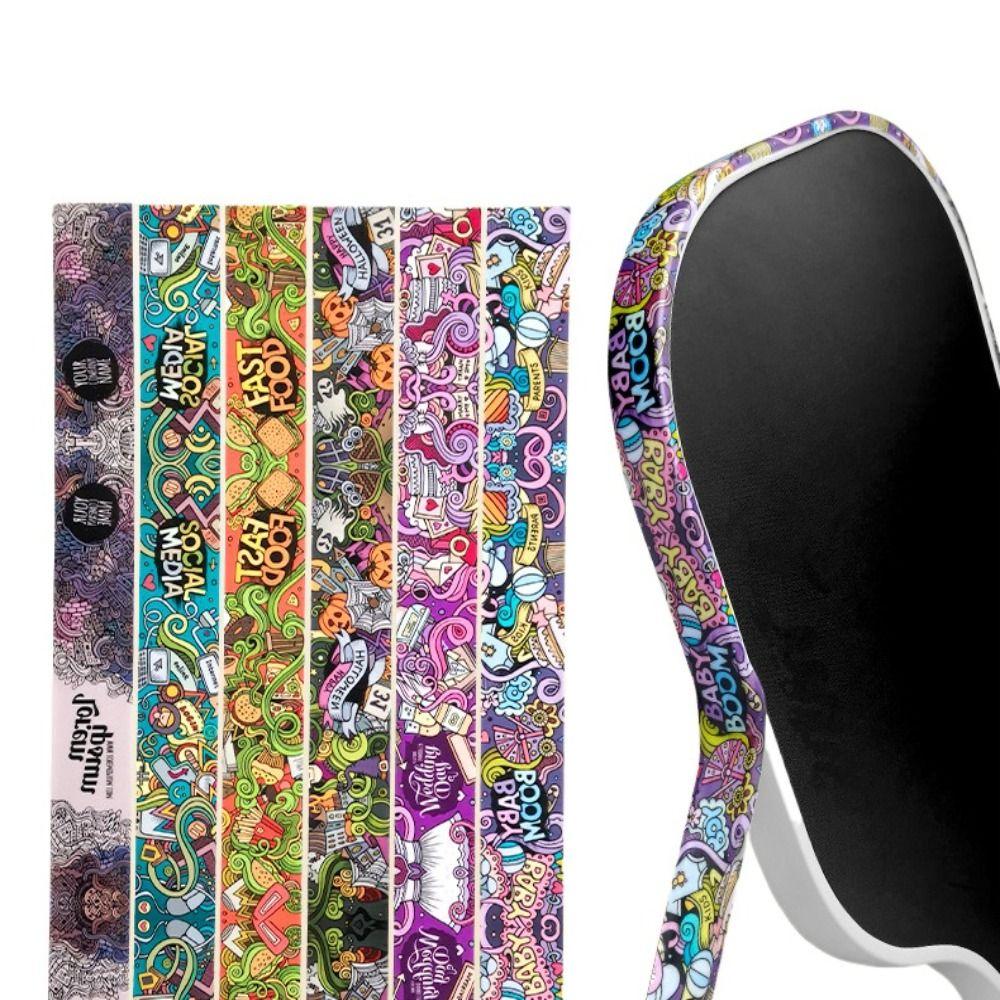 16mm Pickleballová raketa Rám Ochranná páska Graffiti styl Hlava pádla Hrana Páska Trénink