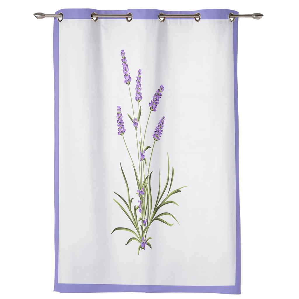 Lavender Purple Flower Romantic Bedroom Curtains Living Room Spaces Curtain Drapes Kitchen Spaces Kids Room Window Curtain Modern Home Decor