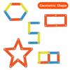 Montessori Magnetic Block Math Toys Plastic Magnetic Splicing Strip Polygon Learning Teaching Aids Educational Toys For Children
