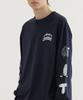 COVERNAT Wave Graphic Long Sleeve Dark Navy