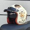 ORZ NEW adult motorcycle helmet retro cruise 3/4 motorcycle half helmet with sun visor DOT approved