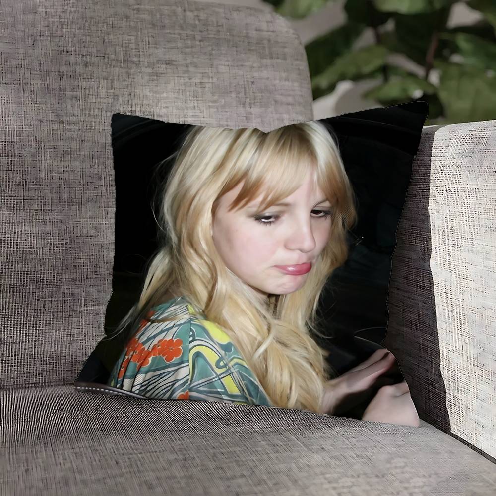 B-Britney S-Spears Pillow Case For Sofa Decor Car Office Room Printing Cushion Cover Decorations and Protector