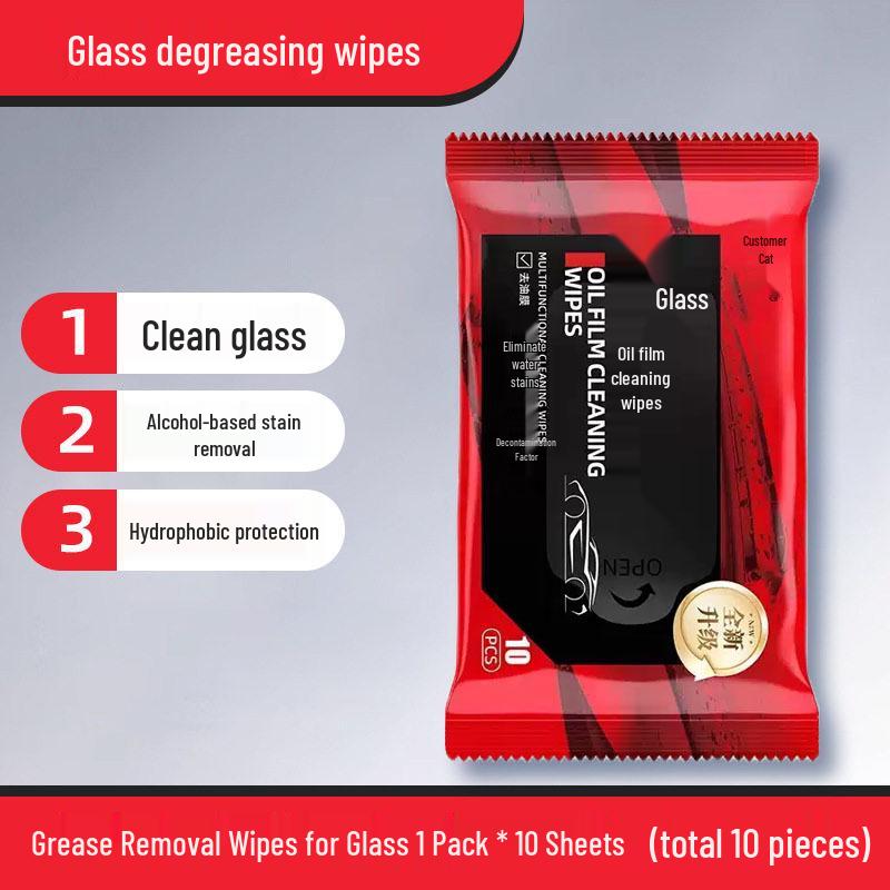 Oil Film Remover Car Glass Wipes - Stain-Free Cleaning for Glass Stains