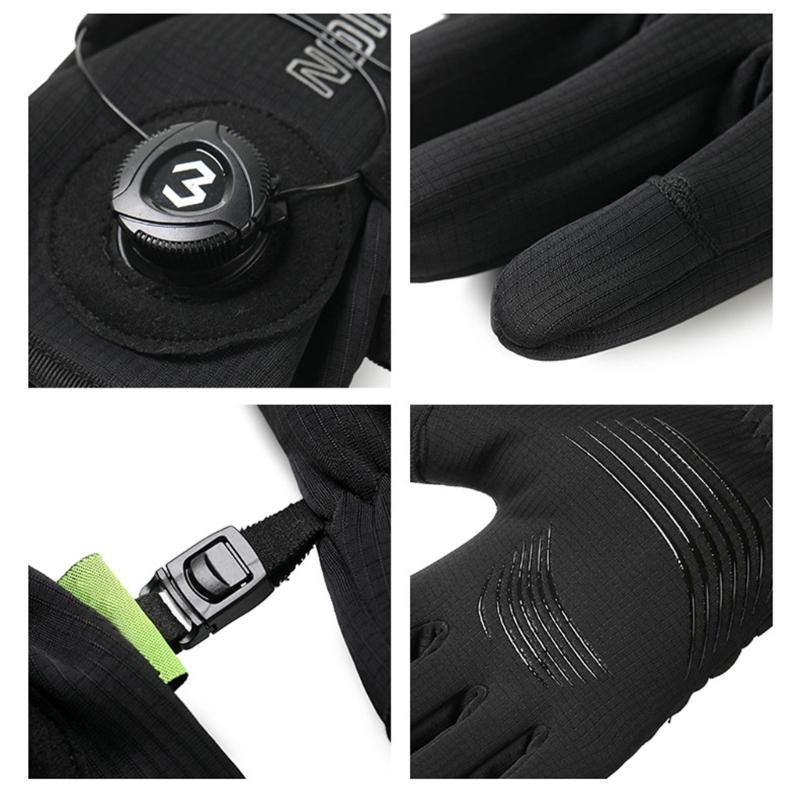 All Weather Thickened Winter Gloves for Men and Women with Touch Display Windproof Waterproof for Cycling Skiing 1 Pair