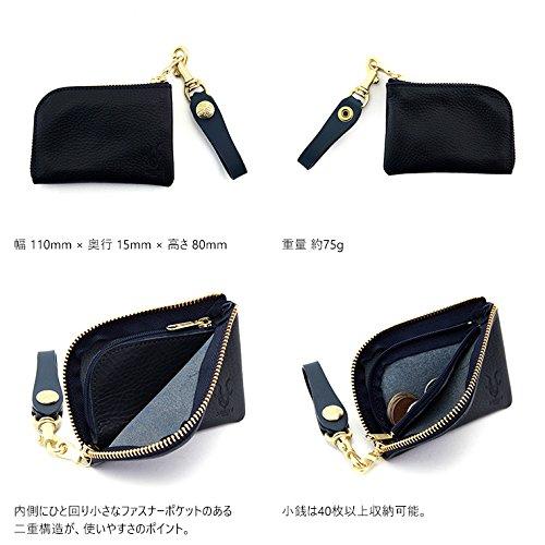 AGILITY Affa "Arjan" Coin Case, Card Case, Coin Purse, L-shaped Zipper, Compact, Genuine Leather