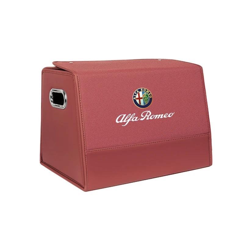 Hub Caps Leather Car Trunk Storage