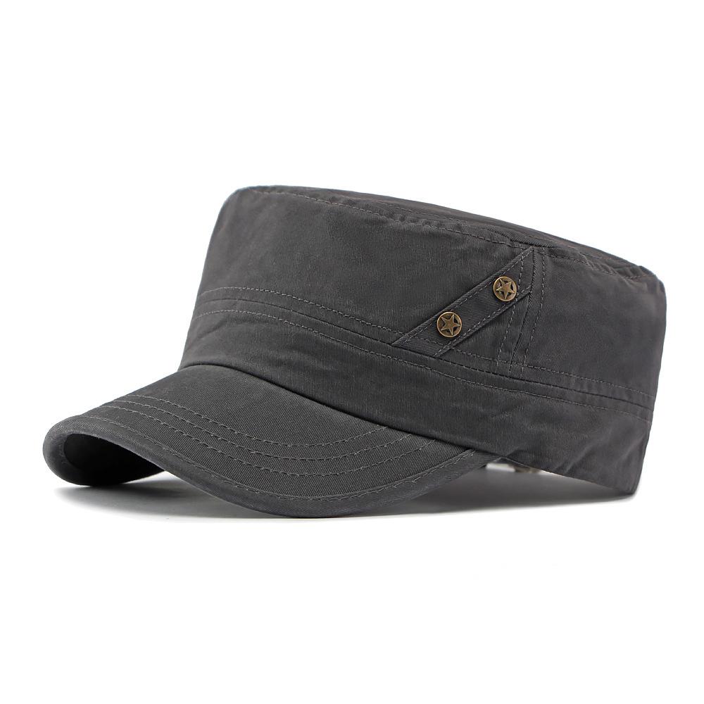 Cotton Flat Cap Men's Retro Five-pointed Star Spring Autumn Outdoor Sunshade Cap