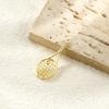 2PCs Brass Sport Pendants 18K Gold Plated Tennis Racket Hollow Clear Cubic Zirconia Charms For DIY Necklace Making 3.2cm x 1.3cm