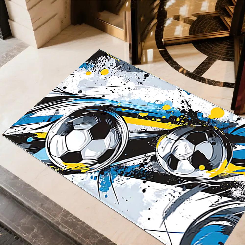 1pc soccer ball rug home carpet design for office decor gift living room bedroom
