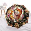 Color Retro DogThemed Automatic Opening and Closing Umbrella - 8 Ribs, Suitable for Leisure and Going Out, Outdoor Accessory, Gothic Style,