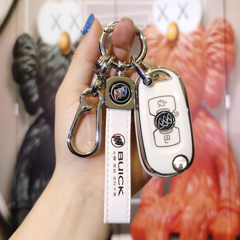 Buick Verano Manual Transmission Key Cover for 18/19 Models - Folding Shell with Buckle for GS Key Bag