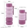 Reuseable Retractable Coffee Cup Portable Collapsible Water Cups Silicone Sport Bottles  Hiking