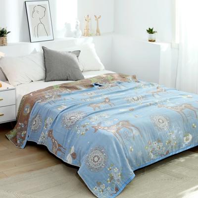 New Nordic Throw Blanket Cotton Gauze Sofa Cover King Size Cute Blanket Deers Office Nap Thin Quilt Boho Decor Soft Bedspread