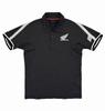 Modern Aqua Nylon Polo Size M Shirt, Black,