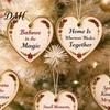 Christmas Gift Ideas 24 Days of Love Advent Calendar 2026, Pcs 2D Flat Acrylic Hanging Tree Decorations Heart Ornaments Countdown with Heartfelt