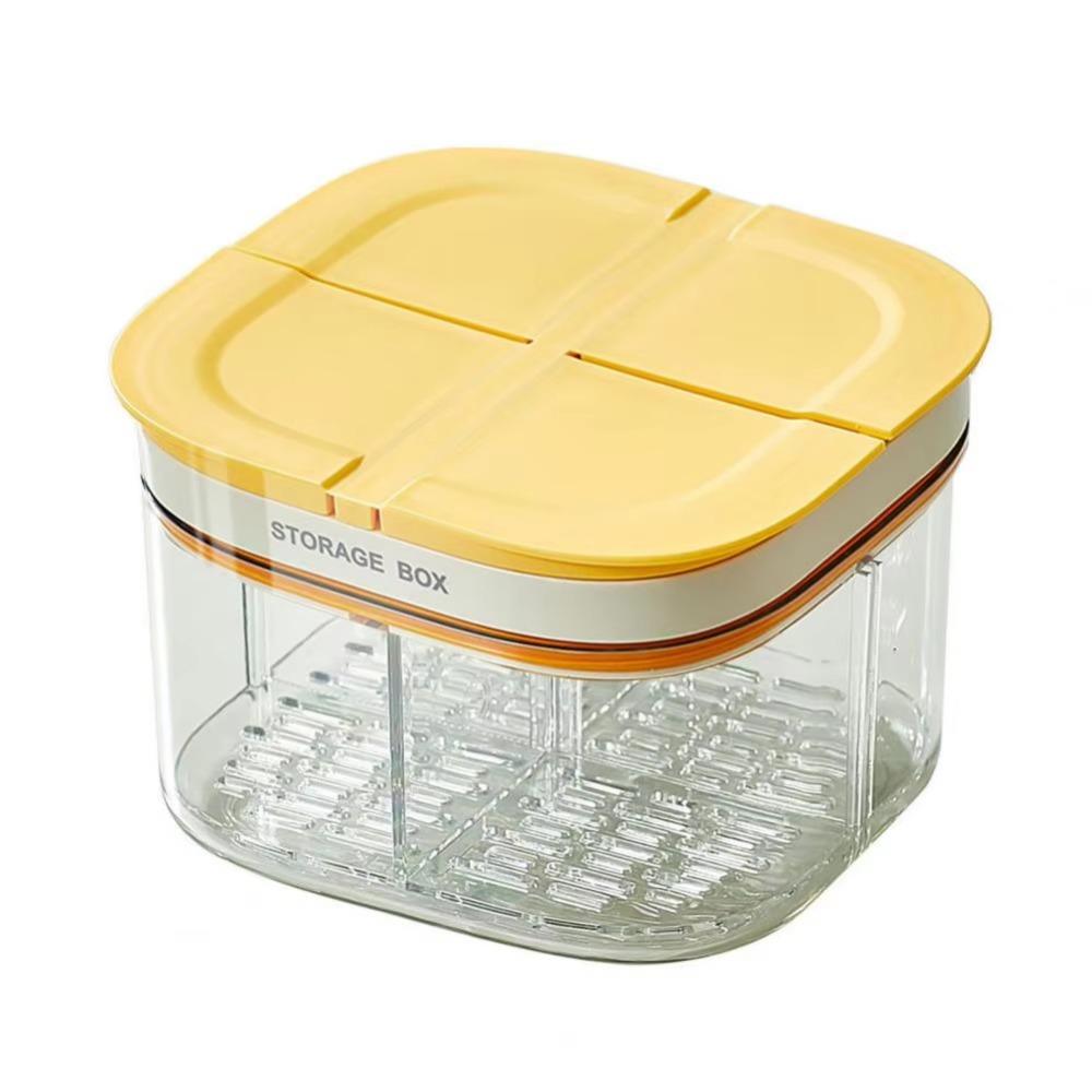 Transparent Garlic Storage Containers BPA Free Kitchen Food Crisper Case Herb