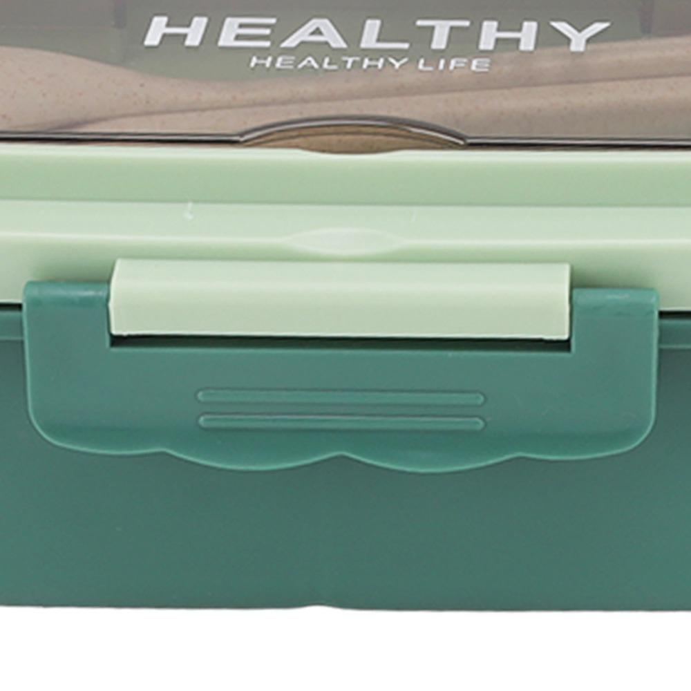PP Lunch Storage Container 3 Compartment Thermal Lunch Box Portable Food Container  For Camping