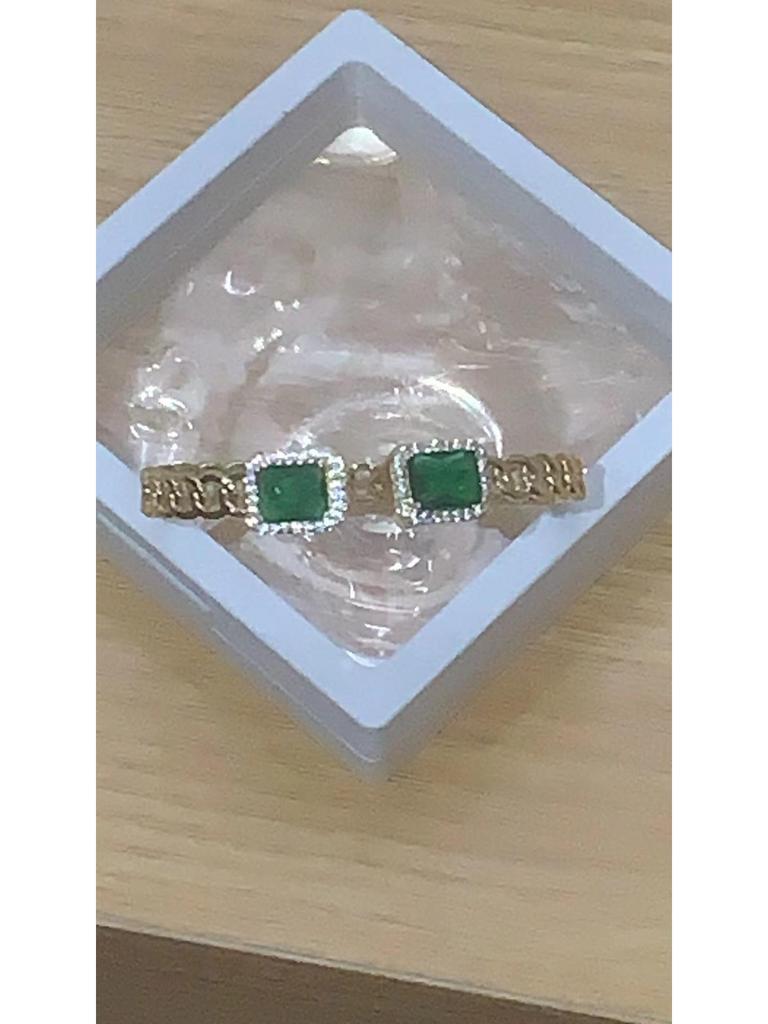 Retro Luxury Zircon Bracelet - Colorful Open Round Design