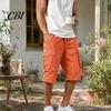 Men Shorts with Drawstring Summer for Men, Multi-Pocket Cargo Adjustable Elastic Skin-friendly Fabric Waistband, Loose Fit Sport Hiking Work