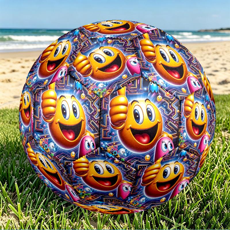 PAC Print Size 5 Soccer Ball, PU Wear Resistant Football for Match Training and Daily Practice, Birthday Gift for Soccer Fans